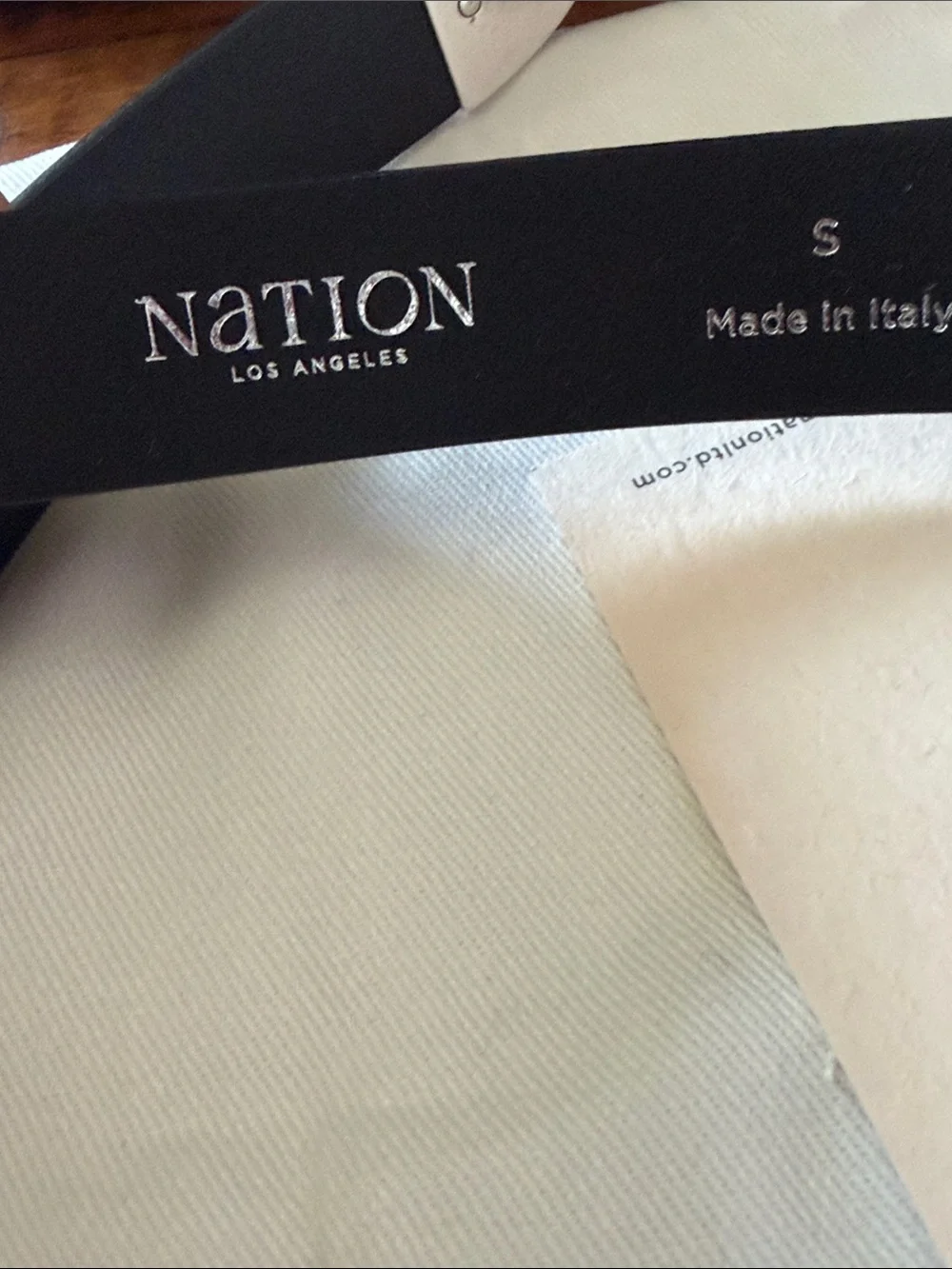 Nation Los Angeles Lola black Leather western belt size small